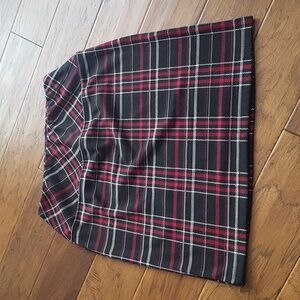 Seven Sisters Black Red White Plaid Fall Winter Skirt Size L